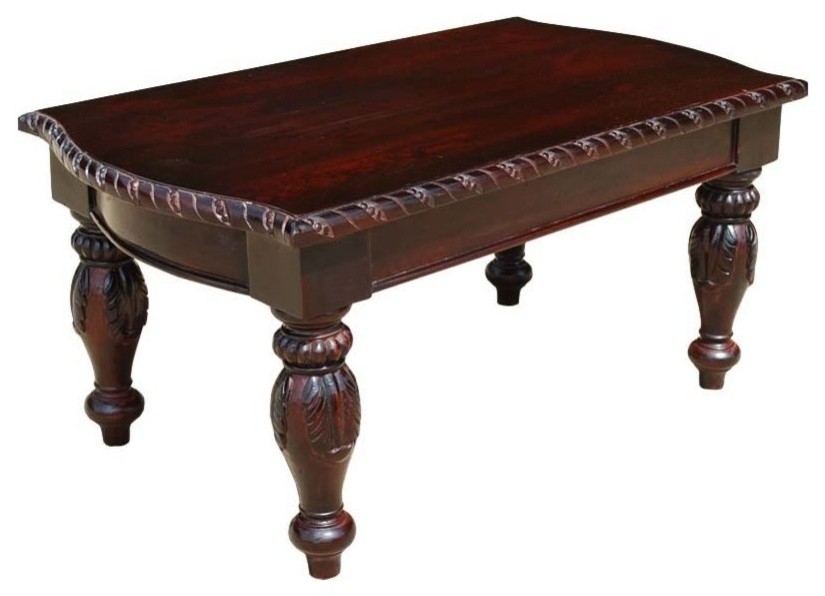 American Empire Wooden Hand Carved Ornate Coffee Table   Traditional   Coffee Tables   by Sierra Living Concepts Inc  Houzz