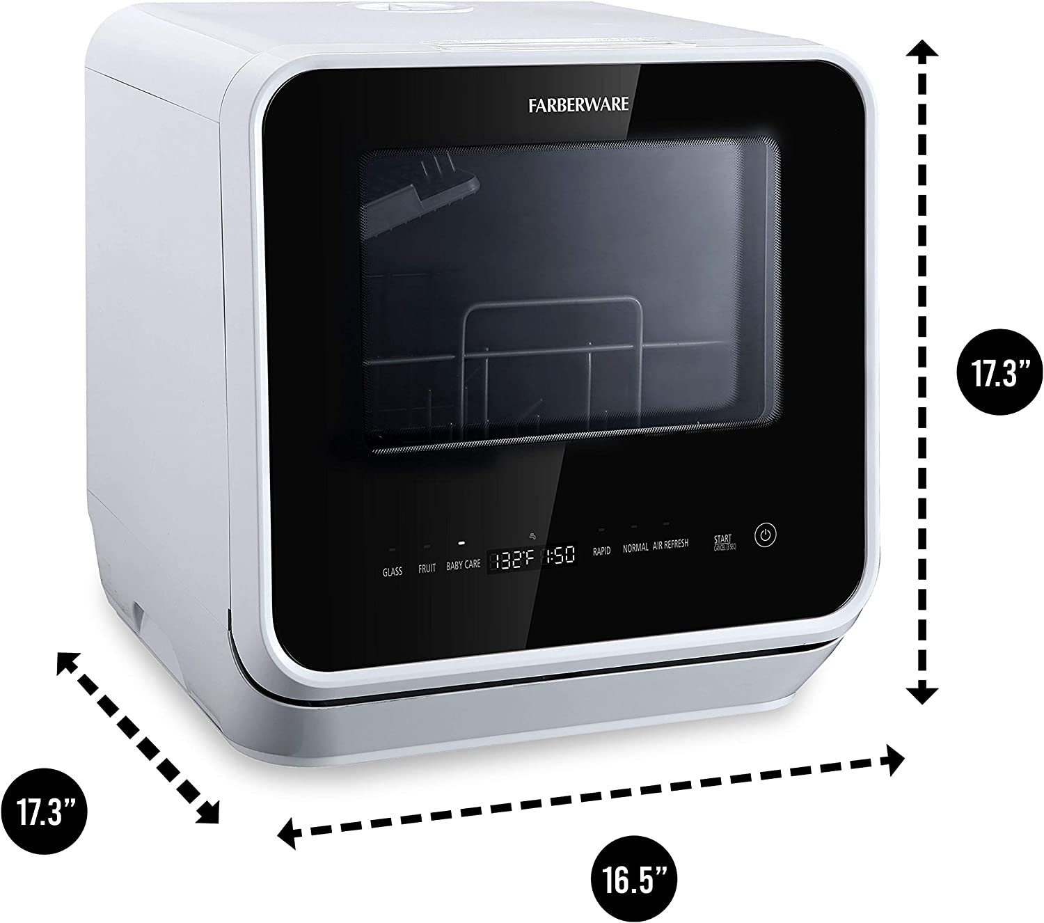 Complete Portable Countertop Dishwasher