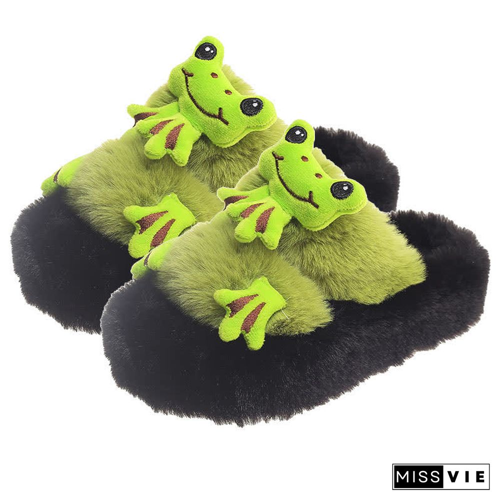 Funny Cartoon Plush Casual Slippers