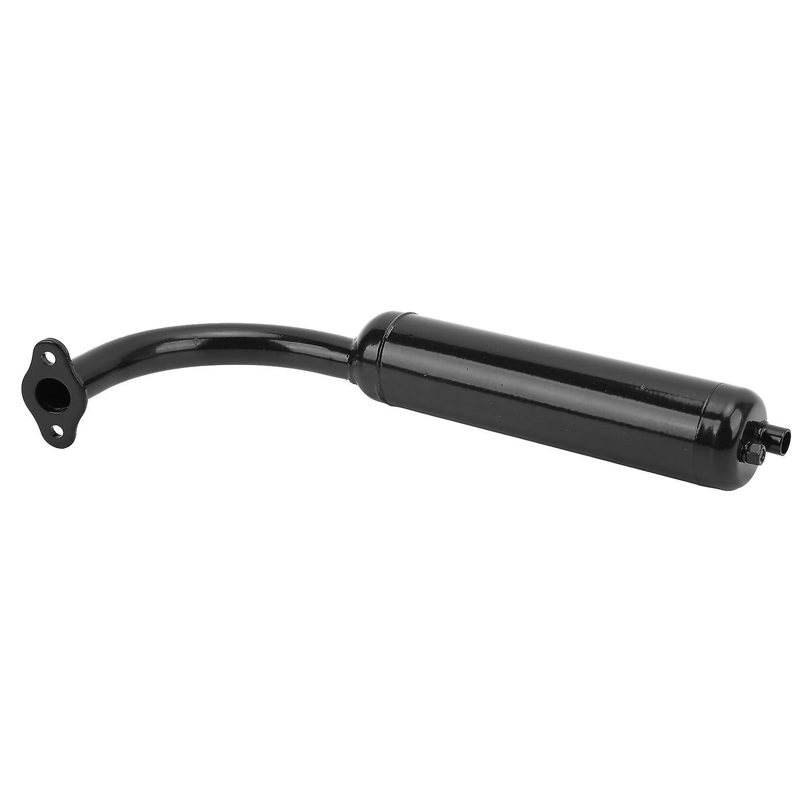 Motor Bikes Muffler Exhaust Pipe Black For 2 Stroke 49cc 60cc 66cc 80cc Engines Motorized Bicycle