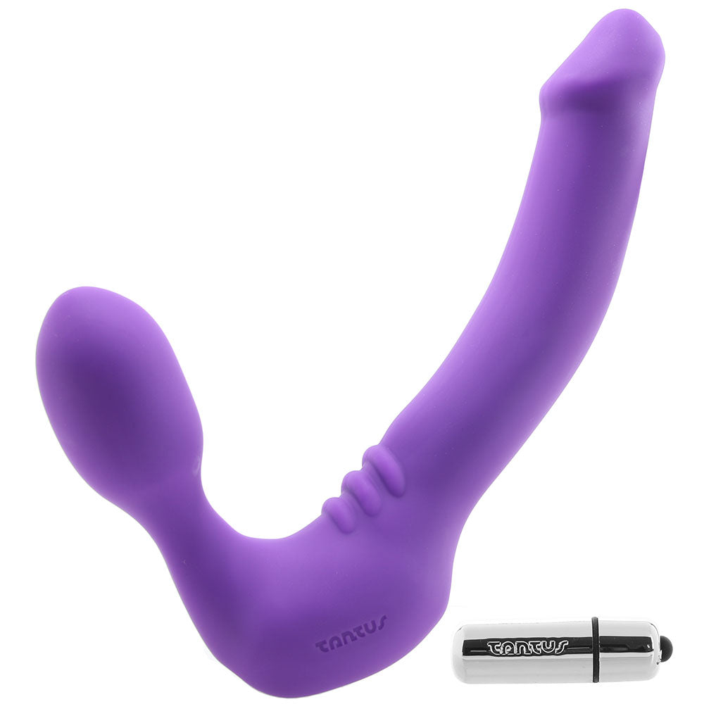 Strapless Original Double Vibrating Dildo in Violet