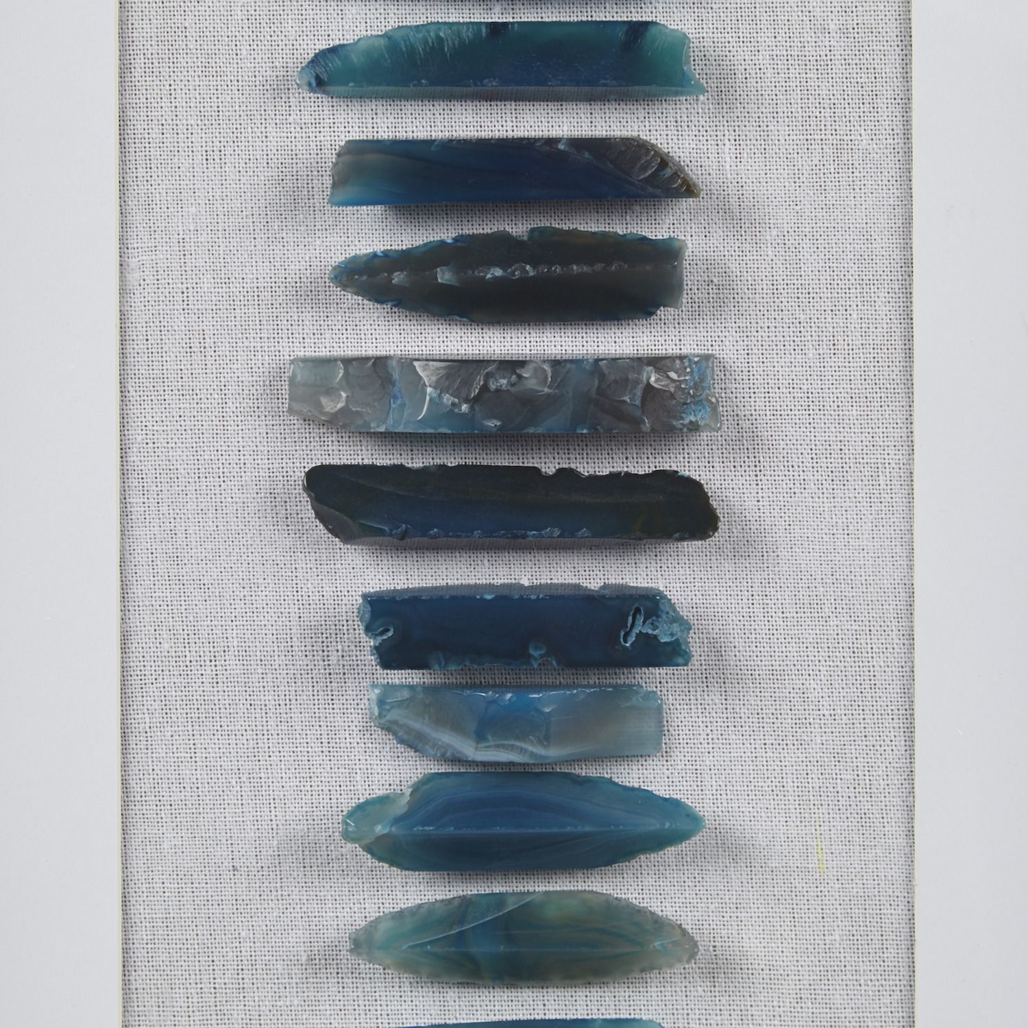 Martha Stewart Cerulean Stone Agate Framed Shadowbox Wall Decor