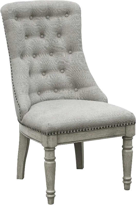 Madison Ridge Gray Tufted Upholstered Dining Room Chair