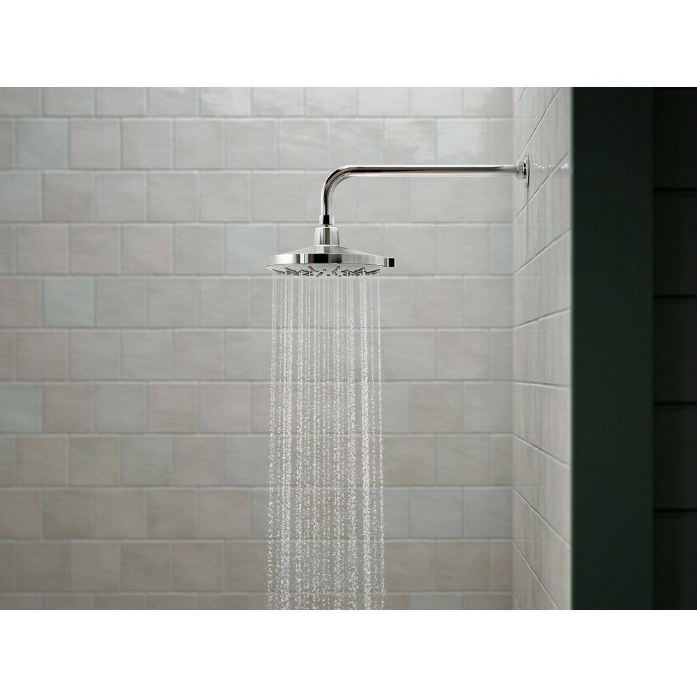 KOHLER Bellerose 3-Spray Patterns 1.75 GPM 8 in. Wall Mount Fixed Shower Head in Polished Chrome K-R24164-G-CP