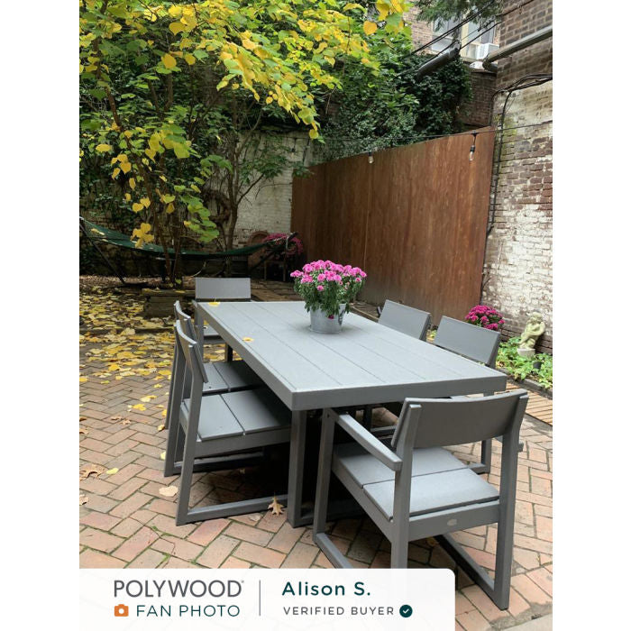 POLYWOOD Edge Outdoor Dining Table 78 x 40