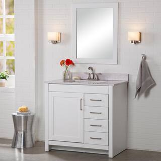 Home Decorators Collection Westcourt 36 in. W x 21 in. D x 34 in. H Bath Vanity Cabinet Only in White WT36-WH