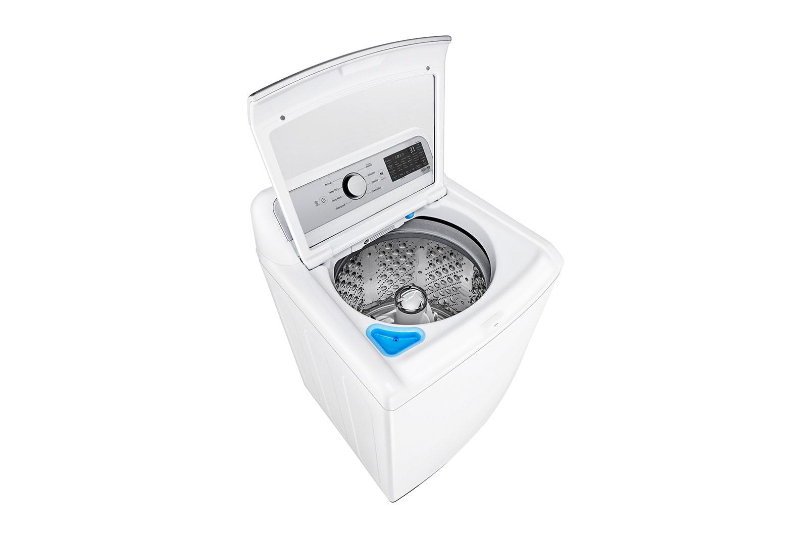 Lg WT7405CW 5.3 Cu.Ft. Mega Capacity Smart Wi-Fi Enabled Top Load Washer With 4-Way™ Agitator & Turbowash3D™ Technology