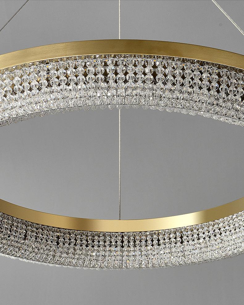 Round Ring Crystal Chandeliers