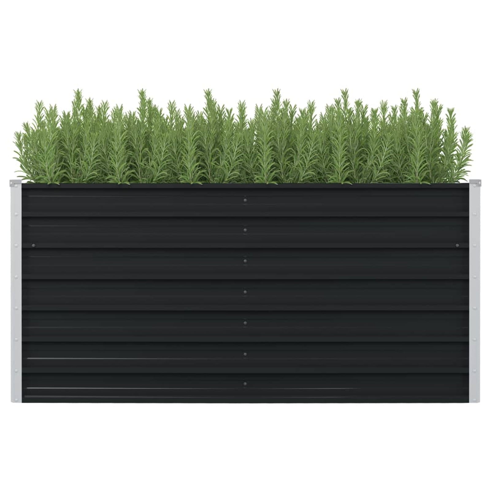 Andoer Raised Garden Bed Anthracite 63"x31.5"x30.3" Galvanized Steel