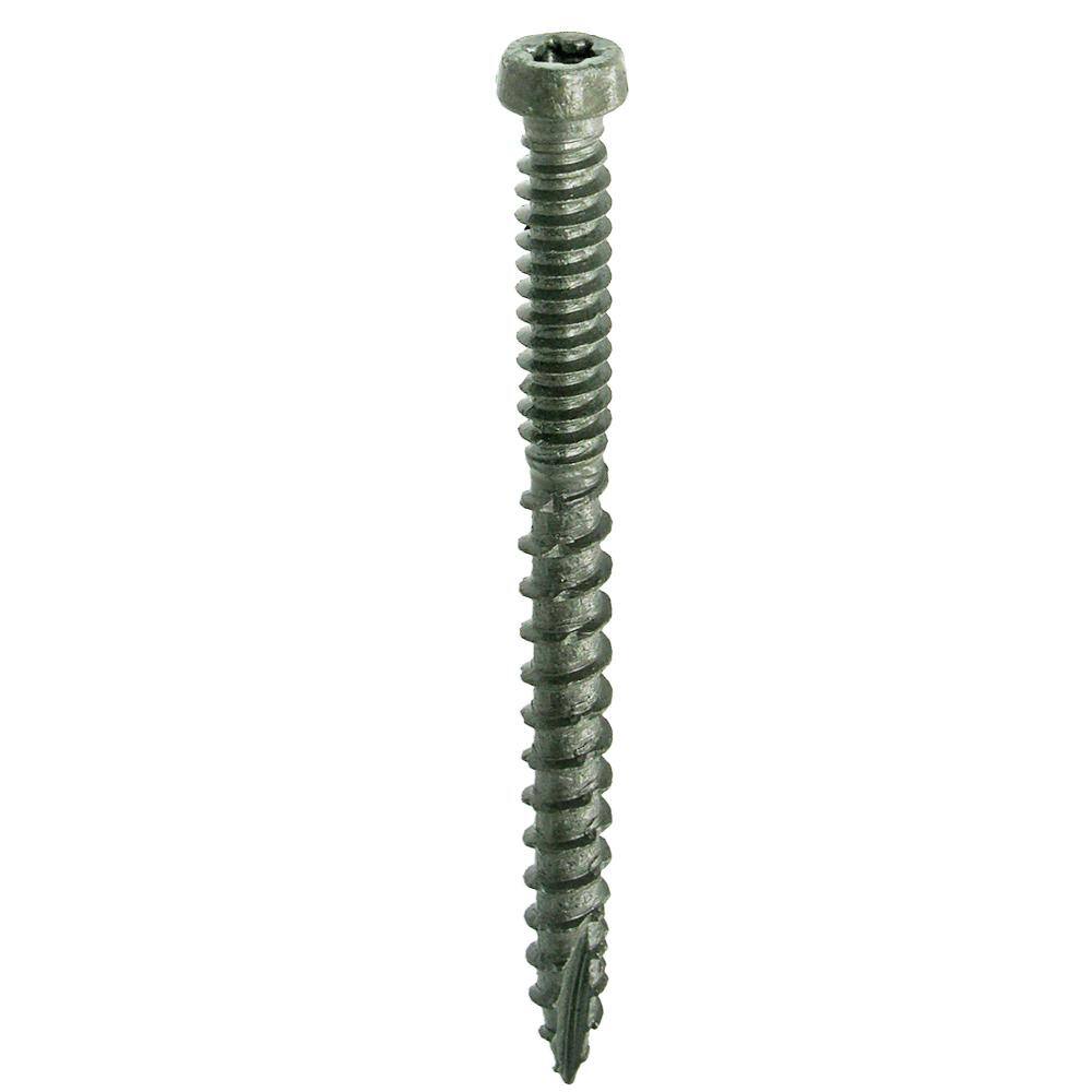 Deckmate #9 x 2-12 in. Gray Star-Drive Pan-Head Coarse Composite Deck Screw (10 lbs.-Pack) N212CSG10BK