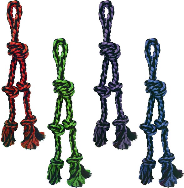 Multipet Nuts For Knots Rope Tug and Danglers Dog Toy