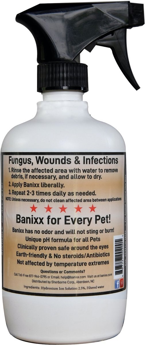 Banixx Dog， Cat， Poultry and Horse Wound Care Spray