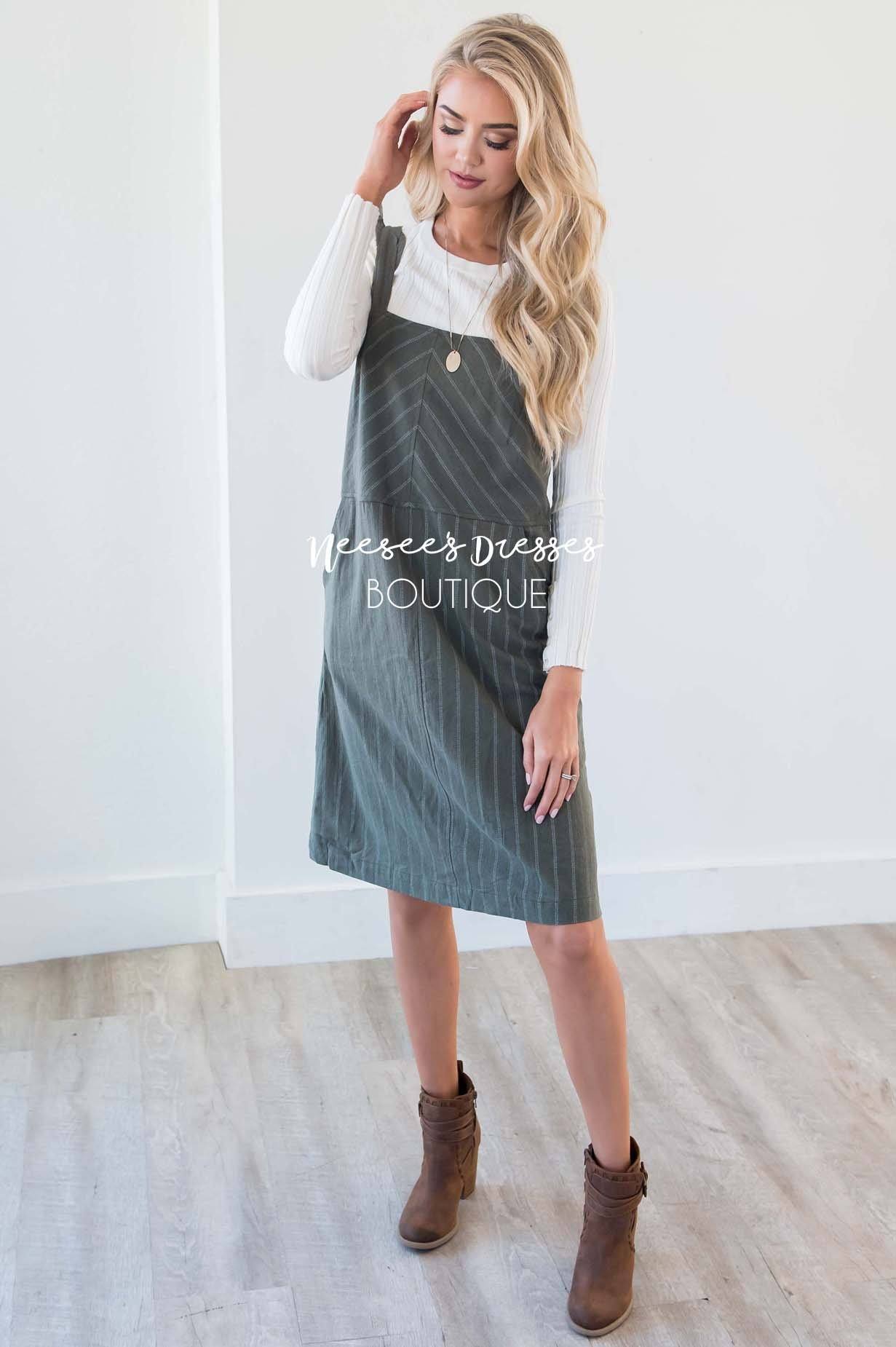 The Sammi Ruffle Overall Dress