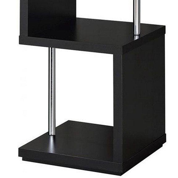 Benzara BM159153 Well made Four Tier Wood And Meta...