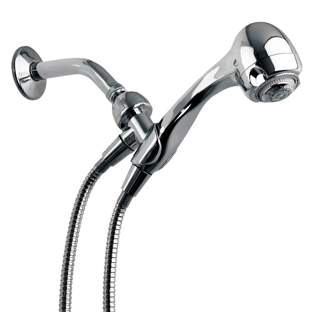 Niagara Conservation Earth Spa 3-Spray with 1.5 GPM 2.7-in. Wall Mount Handheld Shower Head in Chrome N2945CH-1PK