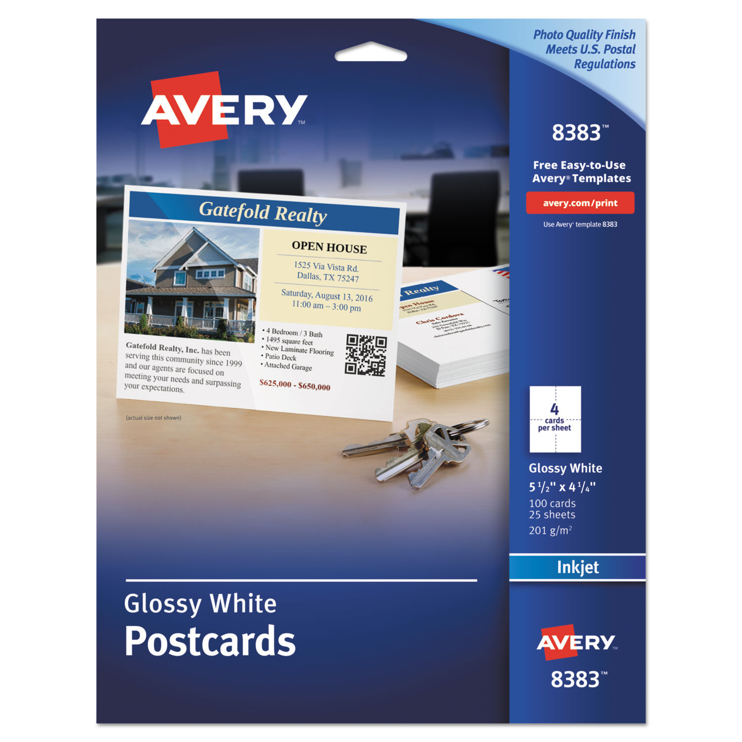 Photo-Quality Printable Postcards by Averyandreg; AVE8383