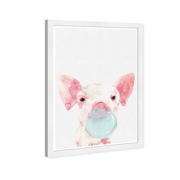 X 21 quot Piglet Bubblegum Animals Framed Art Print Wynwood Studio