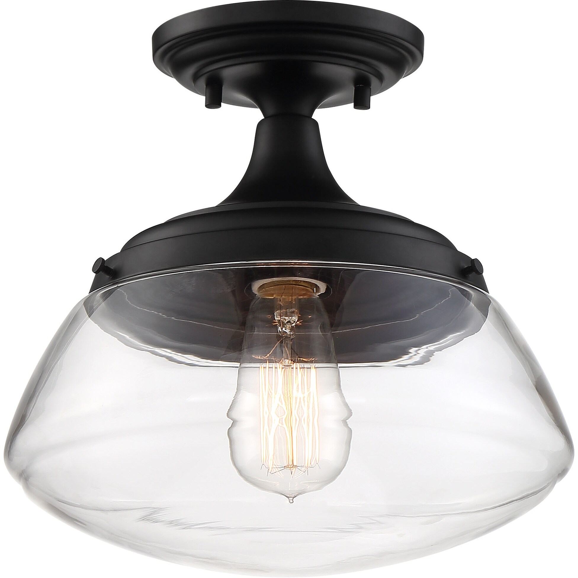 Nuvo Lighting 60/6797 Kew 10 Wide Semi-Flush Bowl Ceiling Fixture