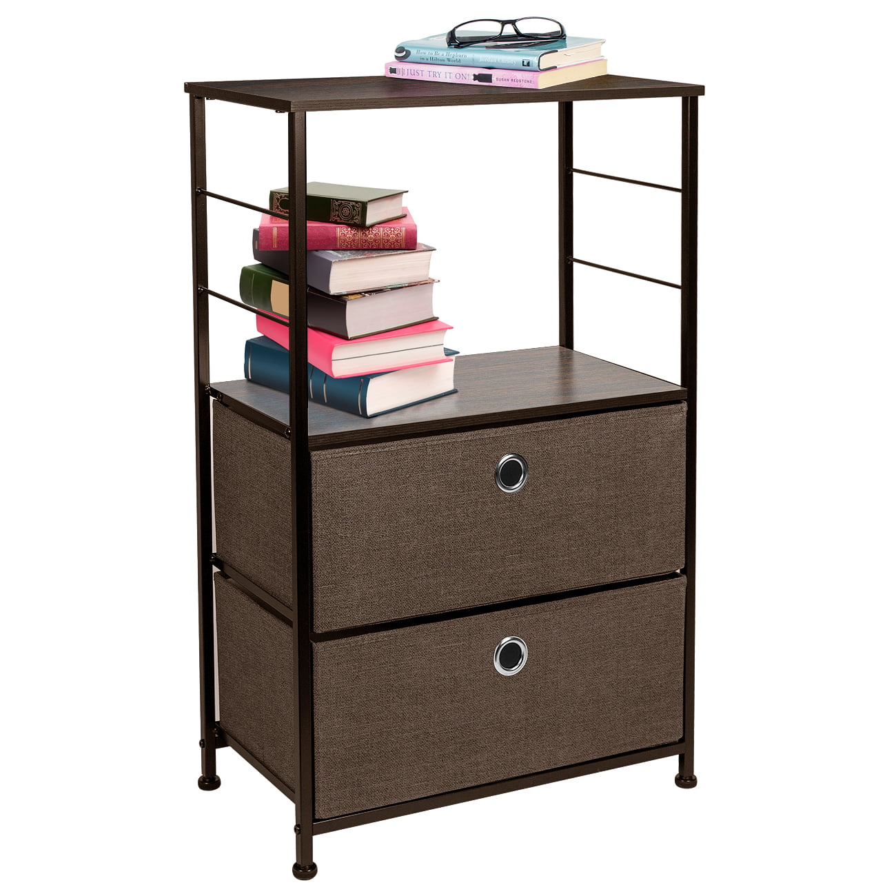 2 Drawers Table Dresser - Brown