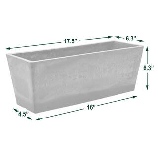 Arcadia Garden Products 17.5 in. x 6.3 in. Taupe Composite PSW Window Box U45TP