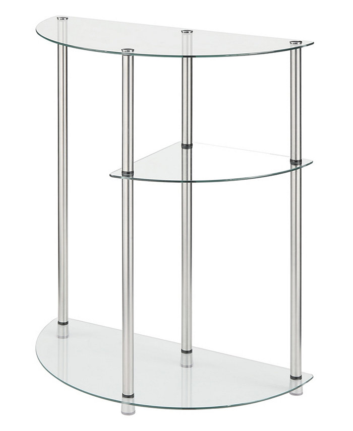 Convenience Concepts 23 Glass Designs2Go 3 Tier Display Entry Table