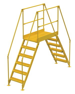 Vestil COL 6 56 33 cross over ladder 6 step 58 h 3...