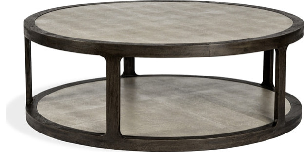 Litchfield Round Cocktail Table   Industrial   Coffee Tables   by HedgeApple  Houzz