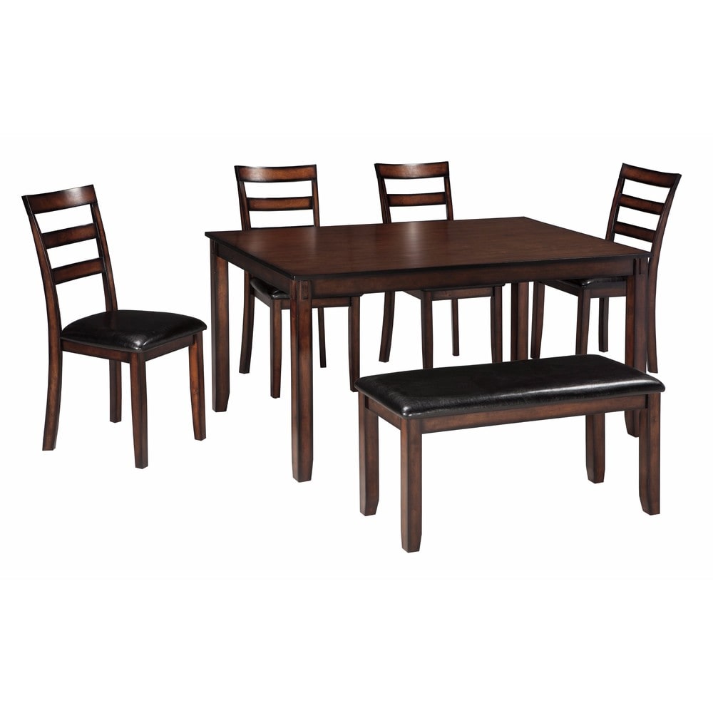 Coviar Brown 6 Piece Dining Room Table Set