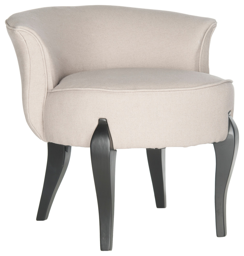 Safavieh Mora Vanity Chair   Transitional   Vanity Stools And Benches   by Buildcom  Houzz