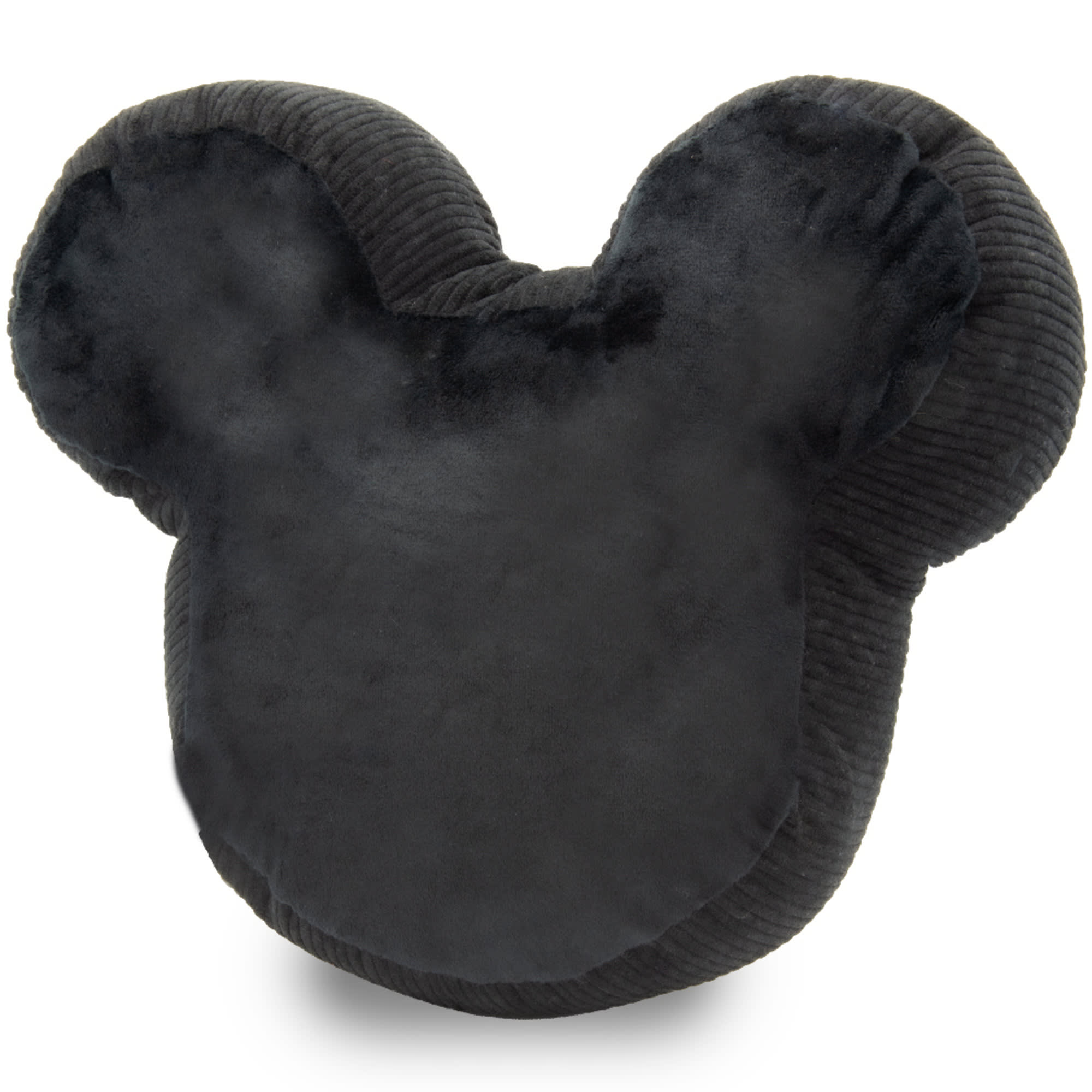 Buckle-Down Black Disney Mickey Mouse Smiling Face Plush Squeaker Dog Toy， Large