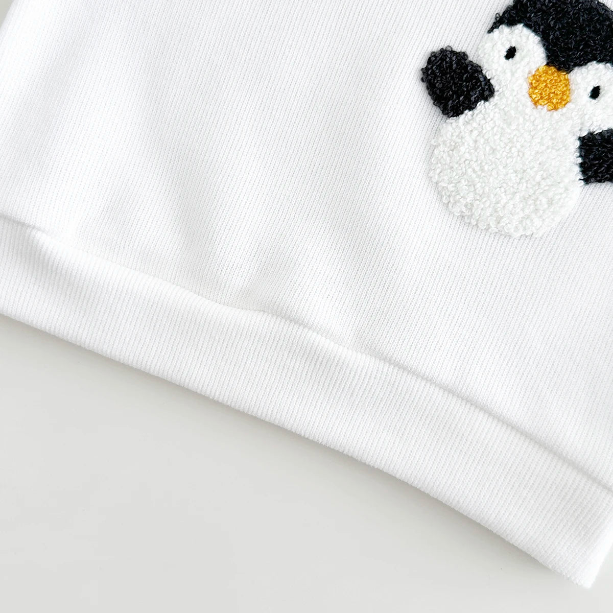 New Baby Clothing Set Cartoon Penguin Embroidery Top+Pants Warm Clothes Spring Autumn Newborns Baby Boys Girls Infant 2Pcs