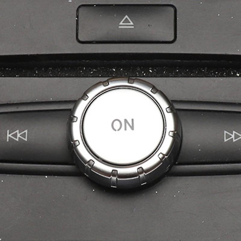 Car Console Volume Multimedia Switch Button Cover Trim For W204 C180 E260 Ml350 Glk200 Interior Acc