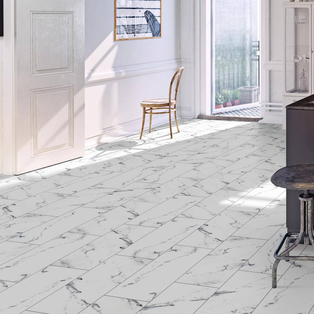 MSI Brillion Aspen Gris 12 in. x 24 in. Matte Ceramic Marble Look Floor and Wall Tile (14 sq. ft.Case) NHDBRIASPG1224C