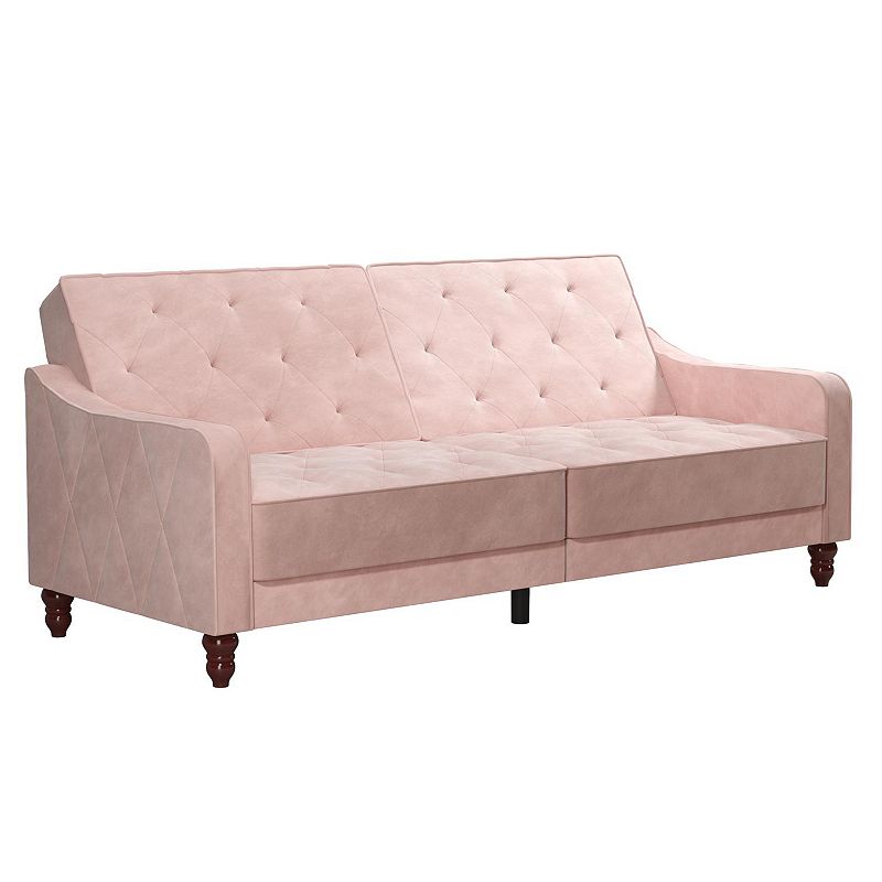 Novogratz Vintage Tufted Split Back Futon