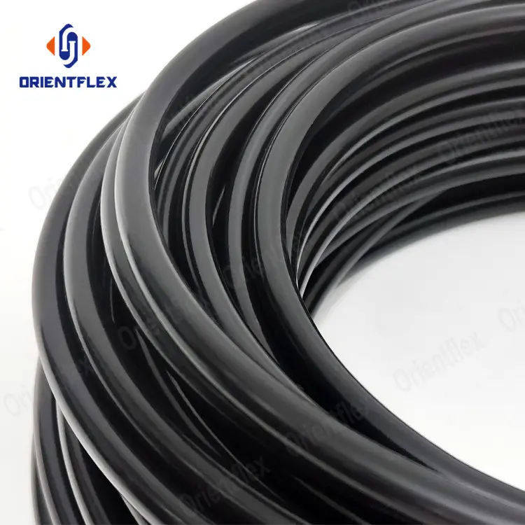 110*4 5Mm 6Mm Tubos De Hdpe 50Mm 120Mm Diameter Pe Water Supply Black Pipe With Yellow Stripe