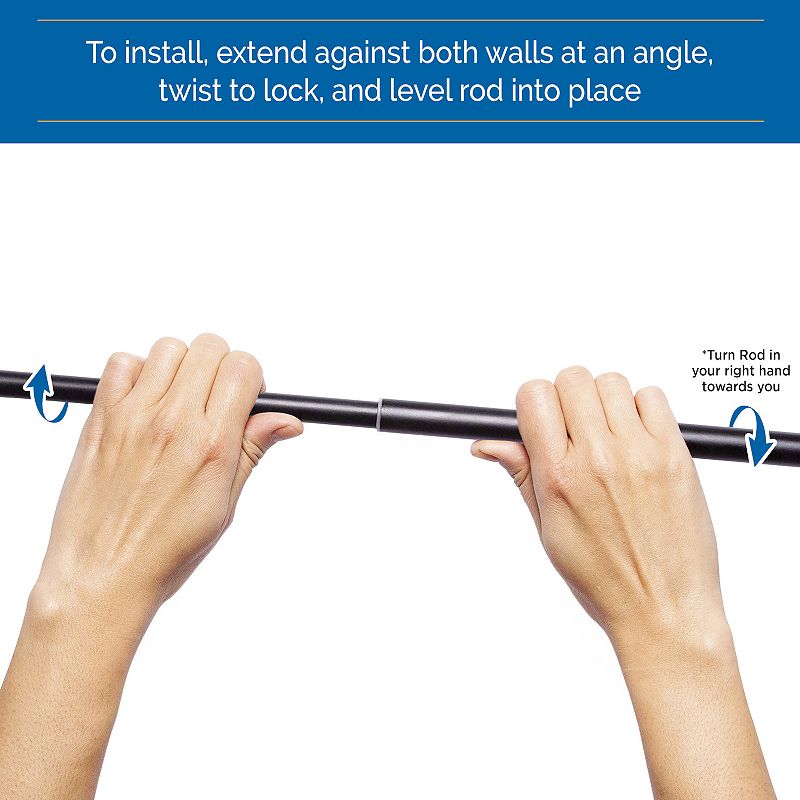 Sun Zero 5/8 Room Darkening Adjustable Tension Rod