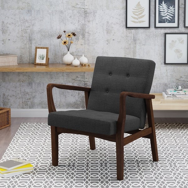 Brayden Mid-Century Fabric Club Chair by Christopher Knight Home