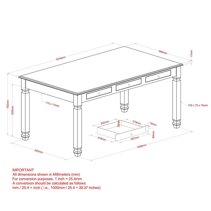 World Wide Highlands 207279WT7PK 7pc Dining Set WhiteWhite