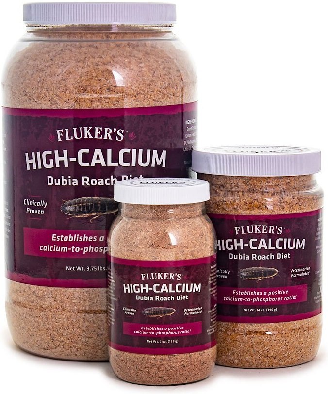 Fluker's Hi Calcium Dubia Roach Diet Reptile Food