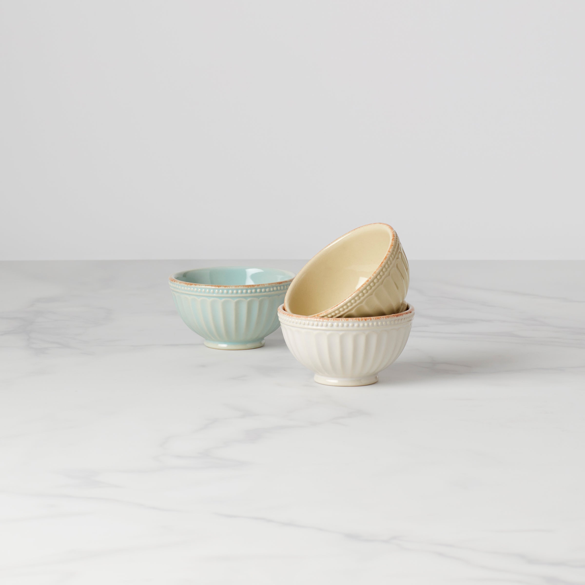 French Perle Groove™ 3pc Mini Bowl Set