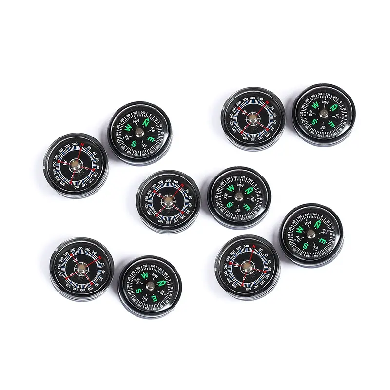 Factory Price Oil Filled Compass Abs Acrylic Black Accessories Mini Plastic Compass For Hiking Camping Survival Compass