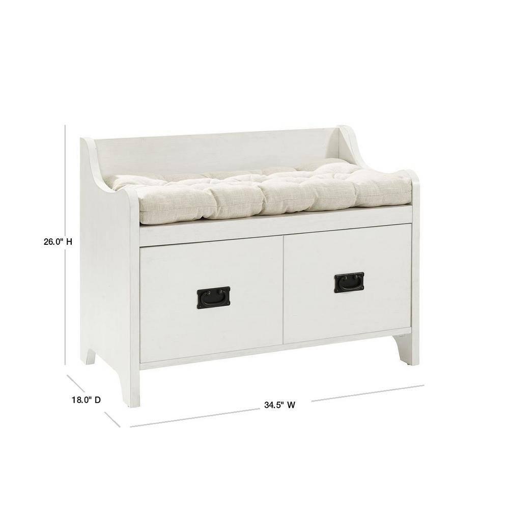 CROSLEY FURNITURE Fremont White Entryway Bench CF6017-WH