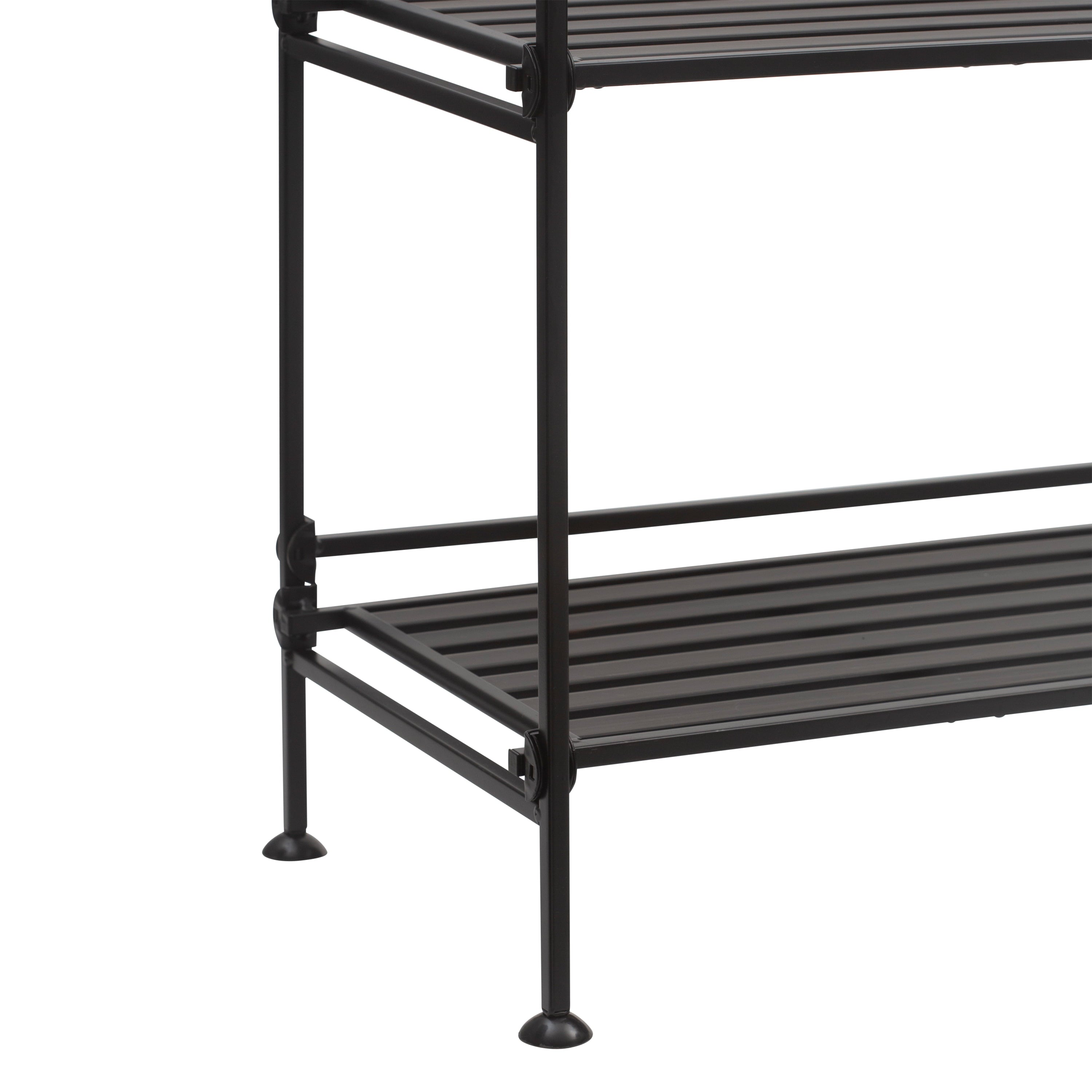 Organize It All 3 Tier Freestanding Shelf in Espresso