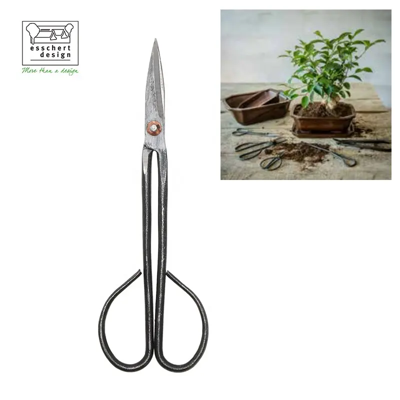 GT297 Bonsai Twig Shears Slim Garden Branch Cutting Trimming Tools Steel Blade Hand Pruners Bonsai Scissors