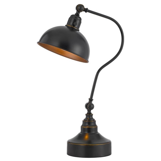 Metal Adjustable Desk Lamp Dark Bronze Cal Lighting