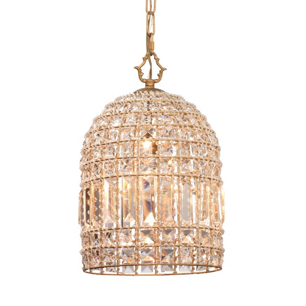 Crystal Pendant Chandelier Gold Splendor Home