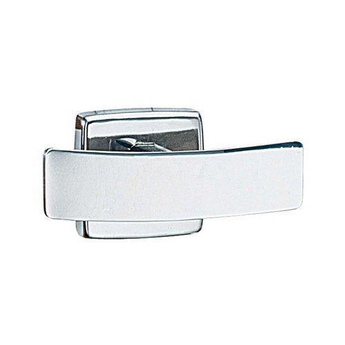 Bobrick B-672 Double Robe Hook， Bright Polished Finish