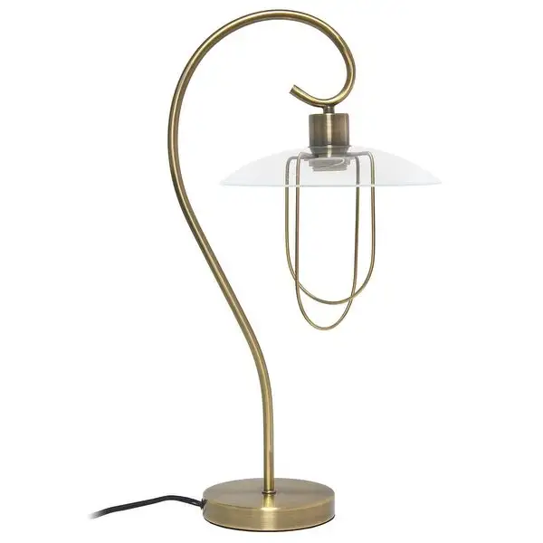 Lalia Home Modern Metal Scroll Table Lamp