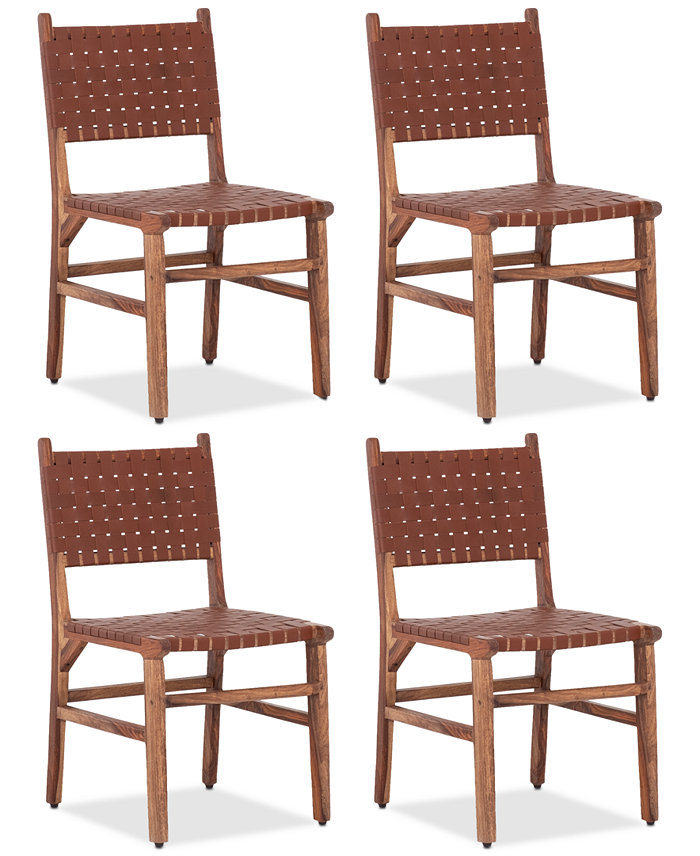 Furniture Emmilyn Brown Dining Chair 4pc Set