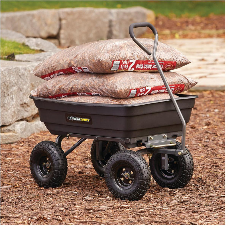 Gorilla Dump Cart， 600-lb. Capacity